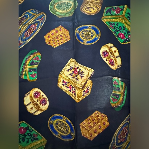 Celine Silk Large Jewelry Box Handrolled Scarf - Picture 10 of 10